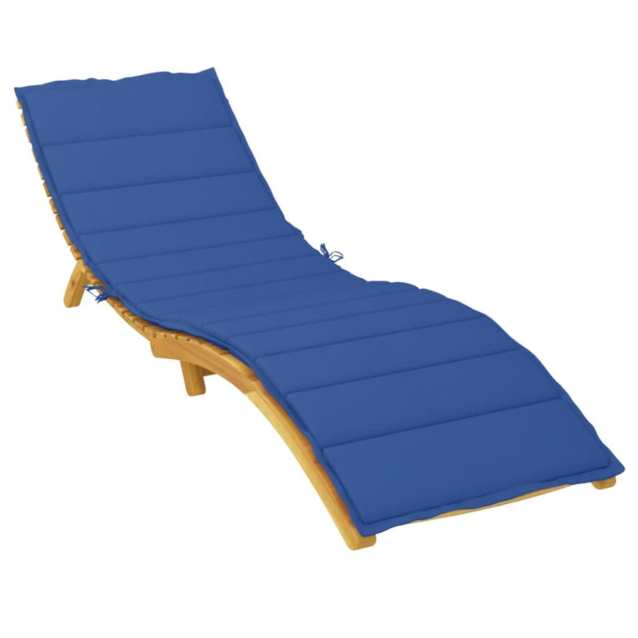 Ligbedkussen 200x70x3 cm oxford stof koningsblauw 200 x 70 x 3 cm koningsblauw