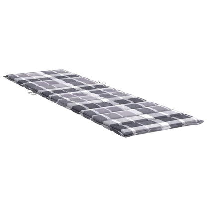 Ligbedkussen 200X70X3 Cm Oxford Stof Ruitpatroon Grijs 1 200 x 70 x 3 cm Grijs ruitpatroon