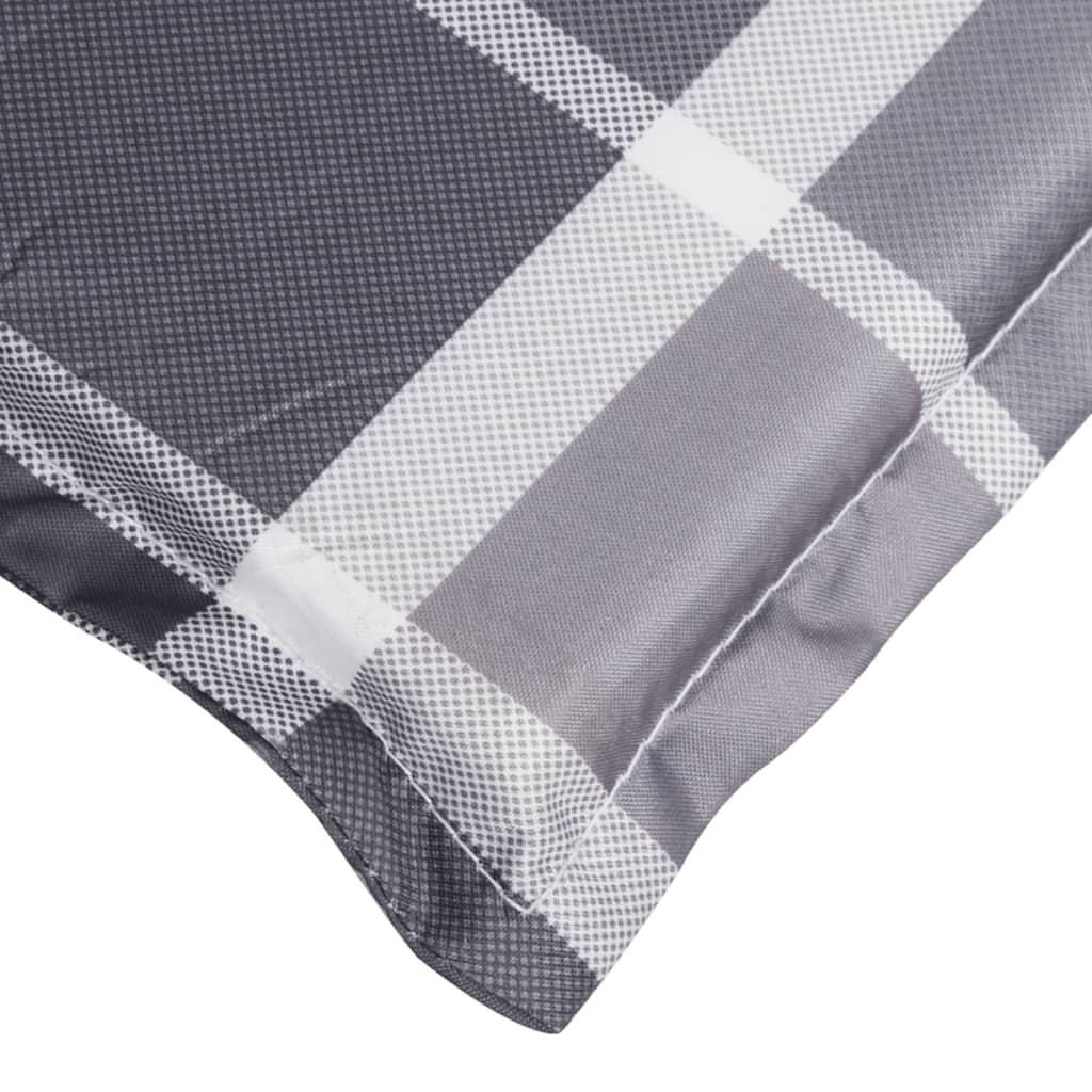 Ligbedkussen 200X70X3 Cm Oxford Stof Ruitpatroon Grijs 1 200 x 70 x 3 cm Grijs ruitpatroon