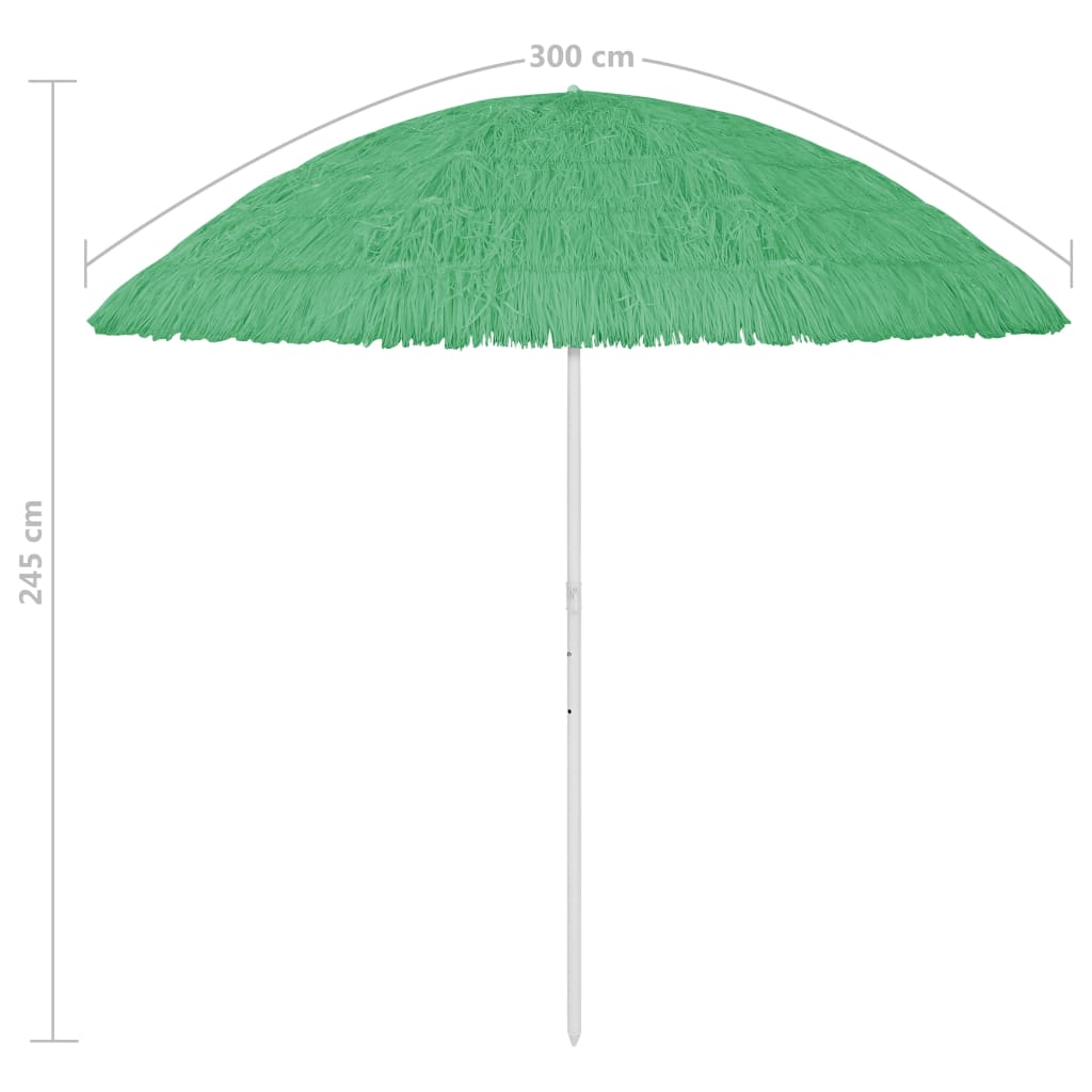 Strandparasol Hawaï 300 cm Groen