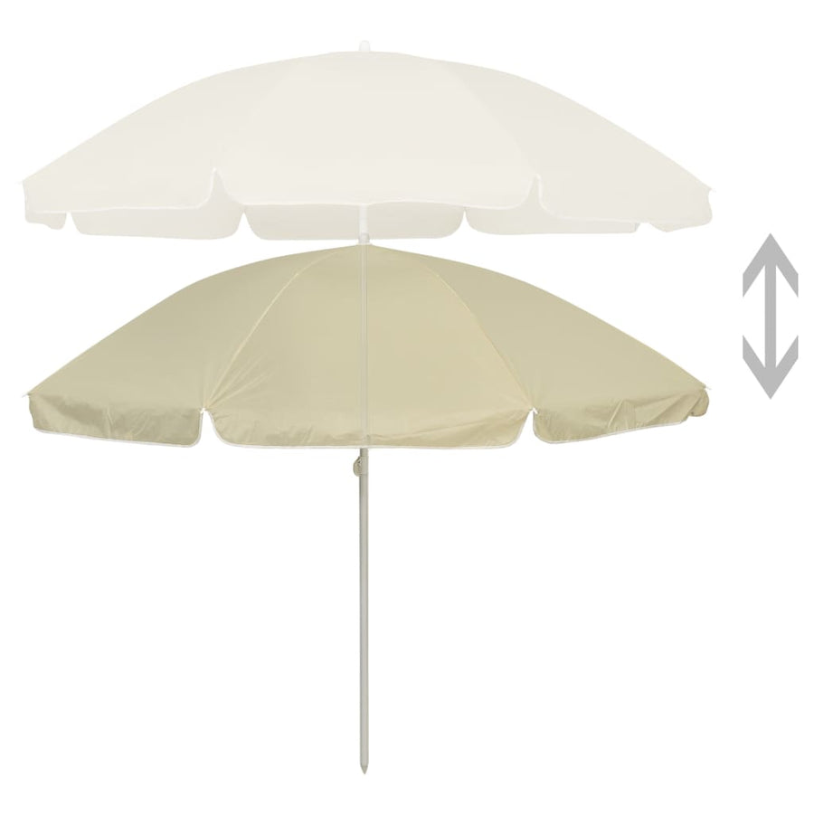 Strandparasol 240 Cm Zandgeel sand yellow