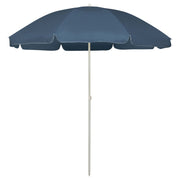 Strandparasol 240 cm blauw