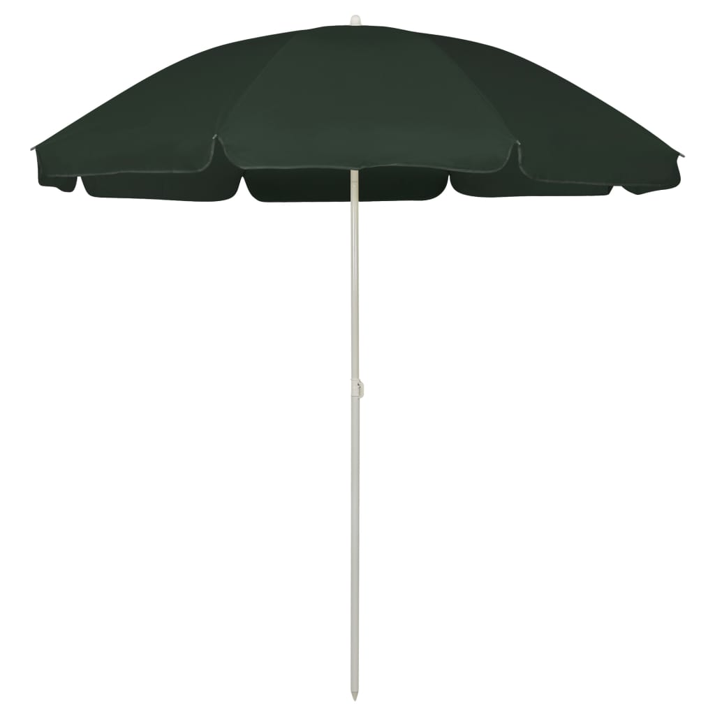Strandparasol 240 cm groen