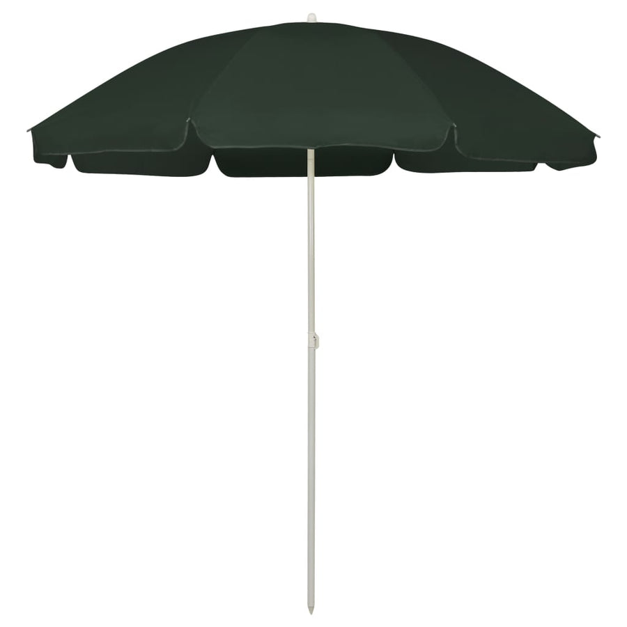 Strandparasol 240 cm groen