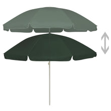 Strandparasol 240 cm groen