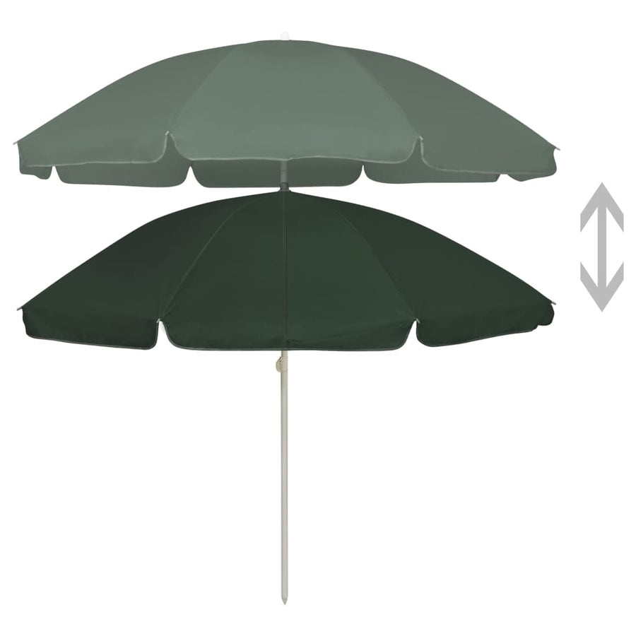 Strandparasol 240 cm groen