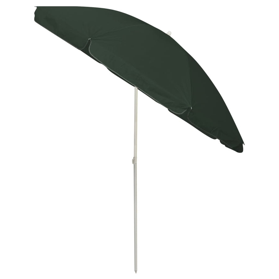 Strandparasol 240 cm groen