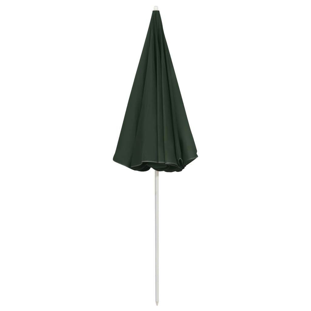 Strandparasol 240 cm groen