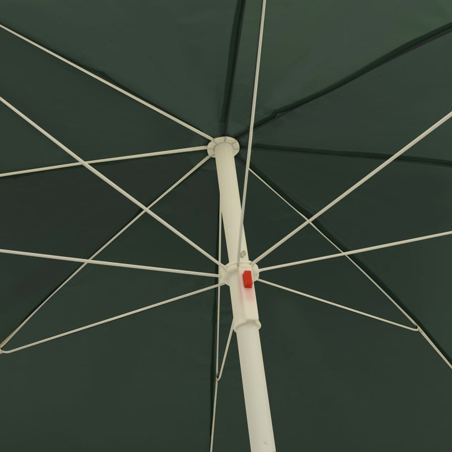 Strandparasol 240 cm groen
