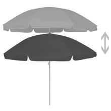Strandparasol Kleurig 240 cm Antraciet