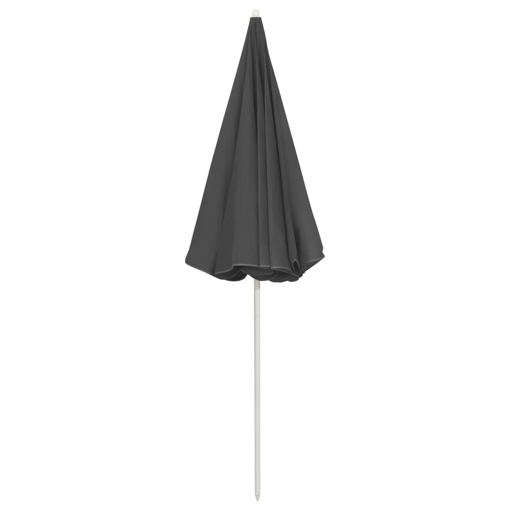Strandparasol Kleurig 240 cm Antraciet