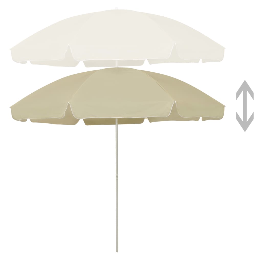 Strandparasol 300 cm zandgeel