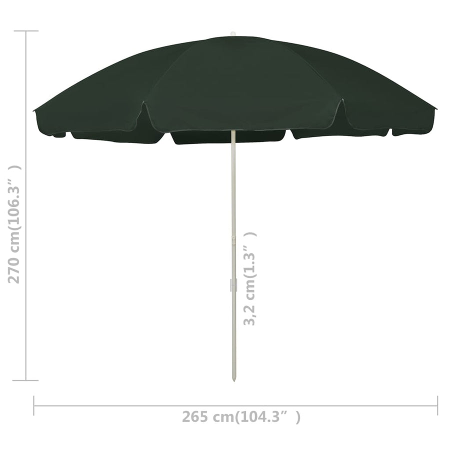 Strandparasol 300 Cm Groen