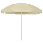 Strandparasol 240 cm zandgeel kantelbaar