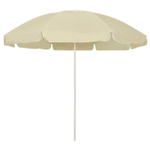 Strandparasol 240 Cm Zandgeel sand yellow and white