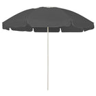 Strandparasol Kleurig 240 cm Antraciet en wit