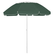 Strandparasol 300 cm groen 265 cm diameter