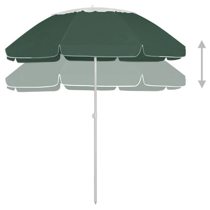 Strandparasol 300 cm groen