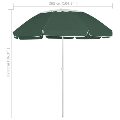 Strandparasol 300 cm groen