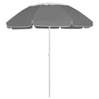 Strandparasol Kleurig 300 cm Antraciet en wit