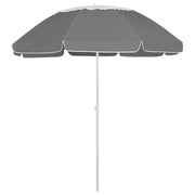 Strandparasol 300 cm antraciet kantelbaar