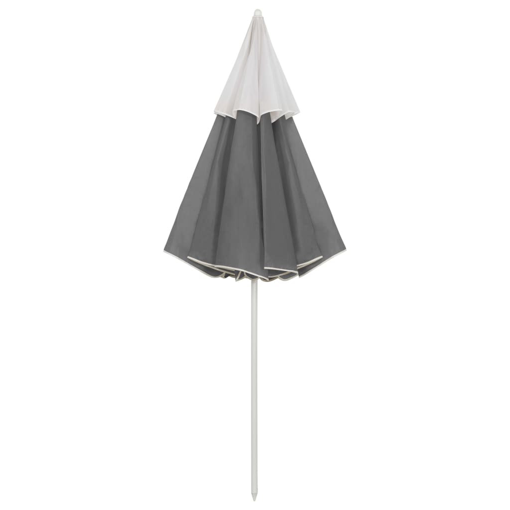 Strandparasol Kleurig 300 cm Antraciet en wit