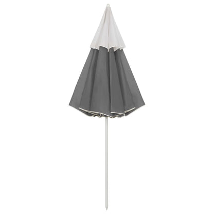 Strandparasol Kleurig 300 cm Antraciet en wit