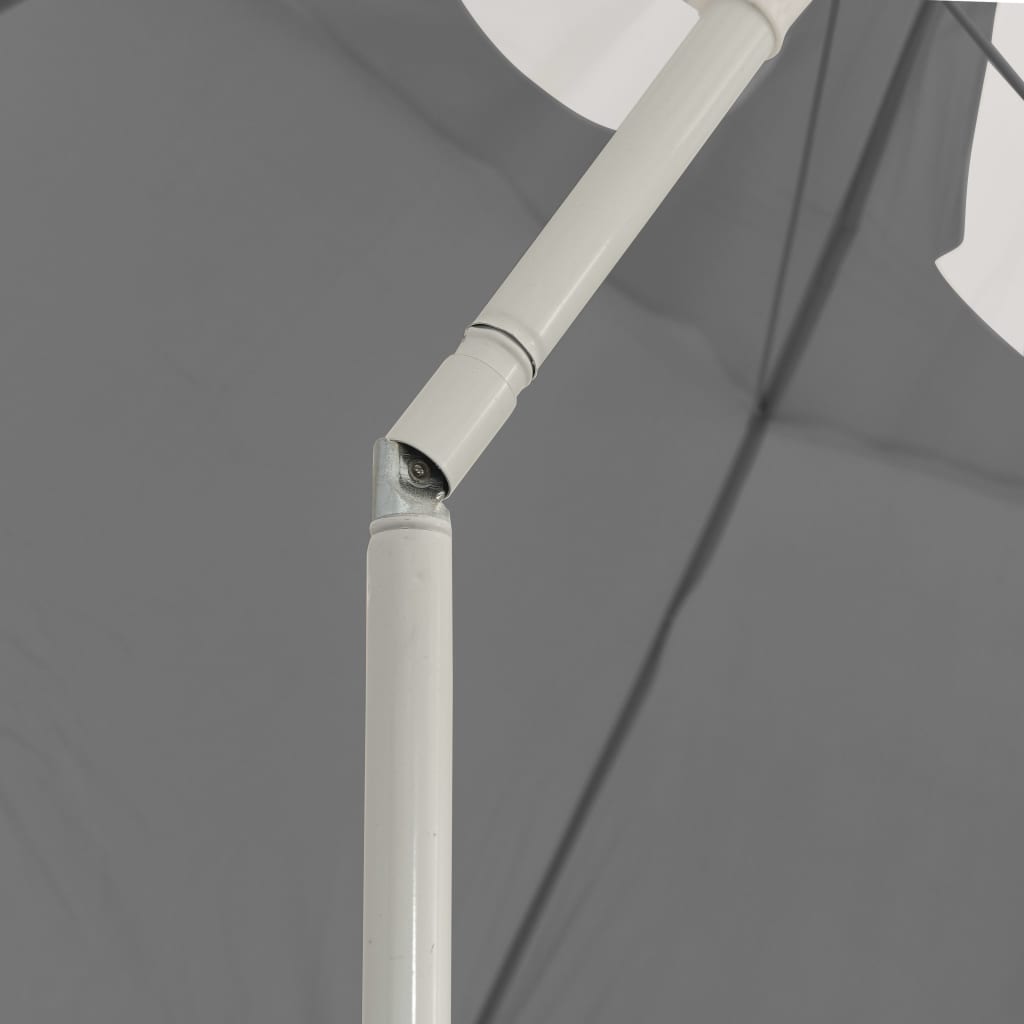 Strandparasol Kleurig 300 cm Antraciet en wit