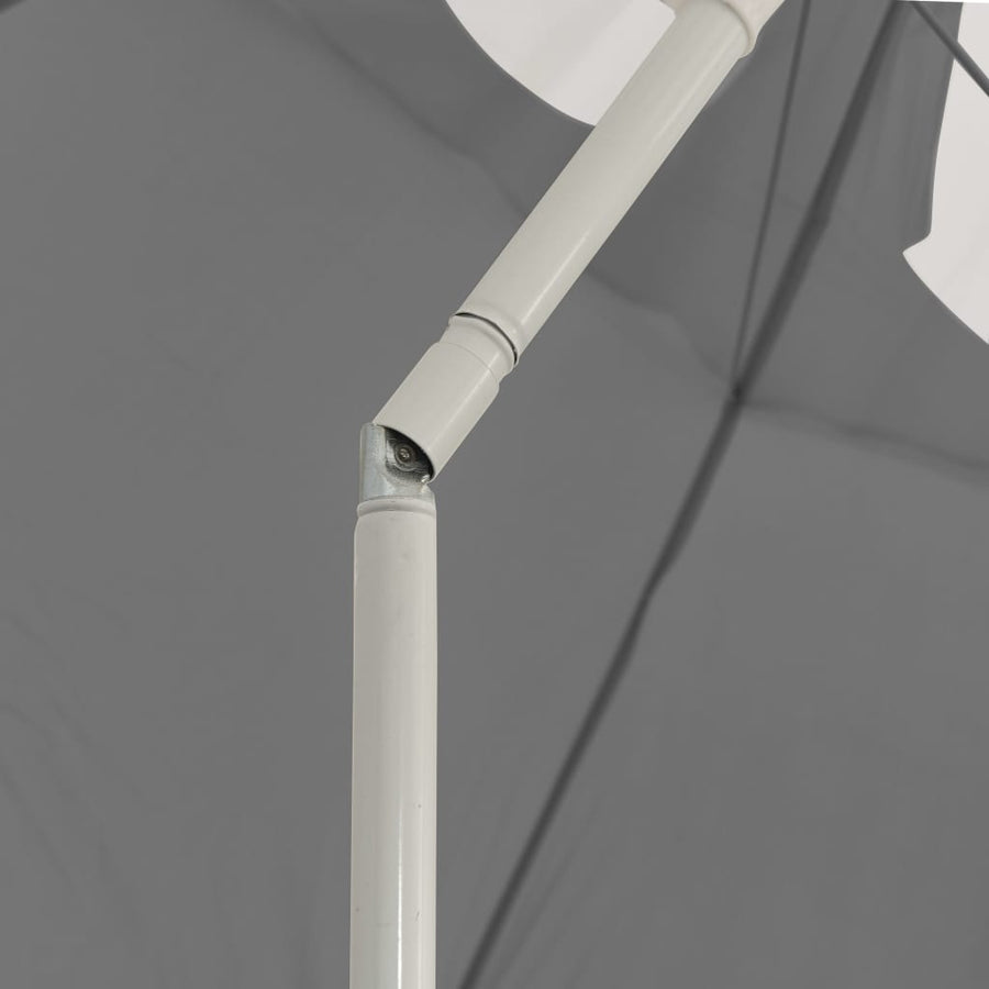 Strandparasol Kleurig 300 cm Antraciet en wit