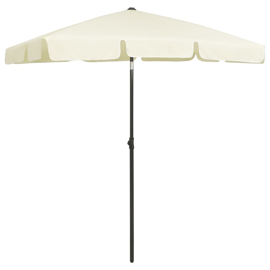 Strandparasol Zandgeel 180 x 120 cm sand yellow