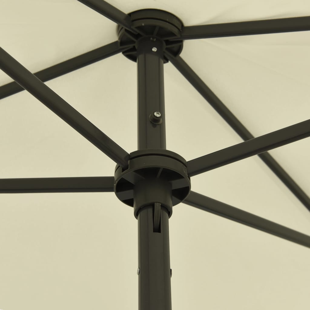 Strandparasol Zandgeel 180 x 120 cm sand yellow