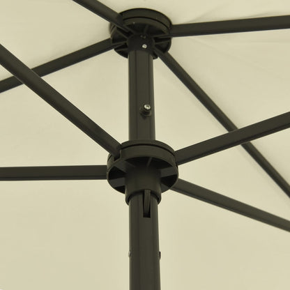 Strandparasol Zandgeel 180 x 120 cm sand yellow