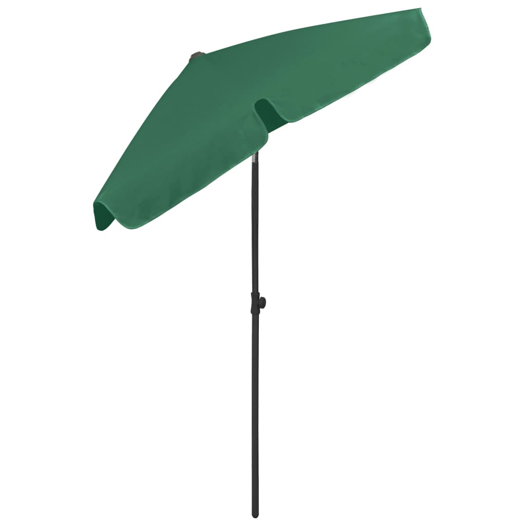 Strandparasol 180x120 cm groen