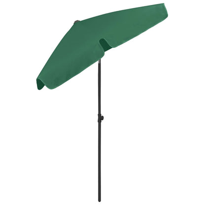Strandparasol 180x120 cm groen