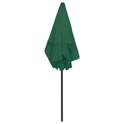 Strandparasol 180x120 cm groen