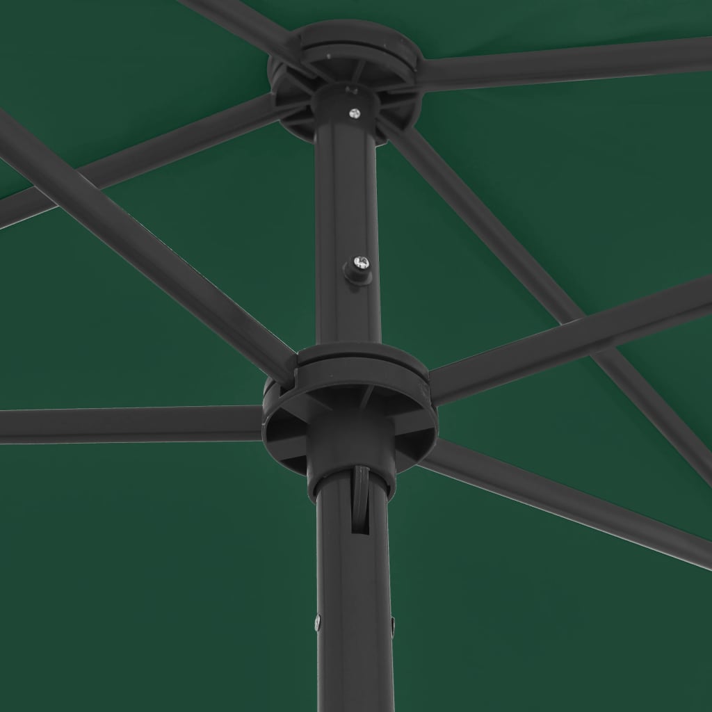 Strandparasol 180x120 cm groen