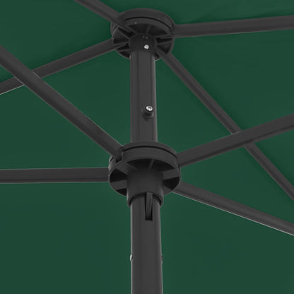 Strandparasol 180x120 cm groen