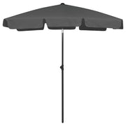 Strandparasol 180x120 cm antraciet