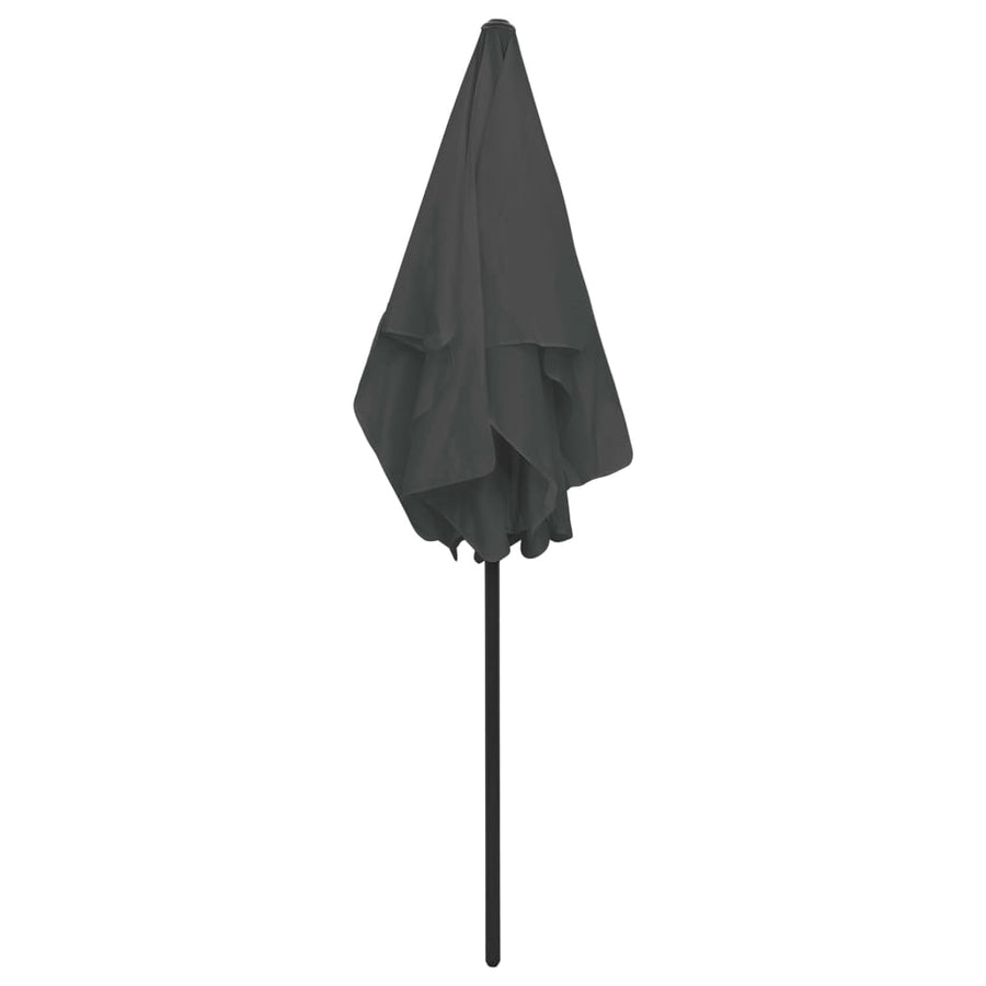 Strandparasol Kleurig 180 x 120 cm Antraciet