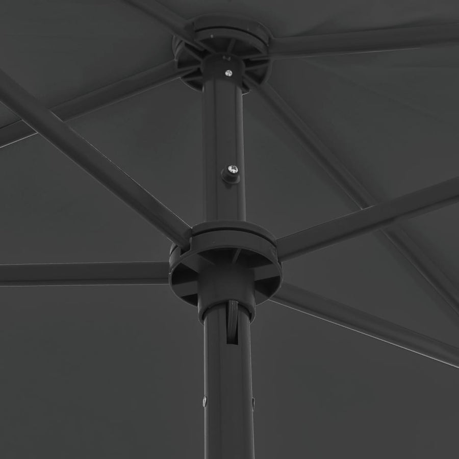 Strandparasol Kleurig 180 x 120 cm Antraciet