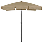 Strandparasol 180 x 120 cm Taupe