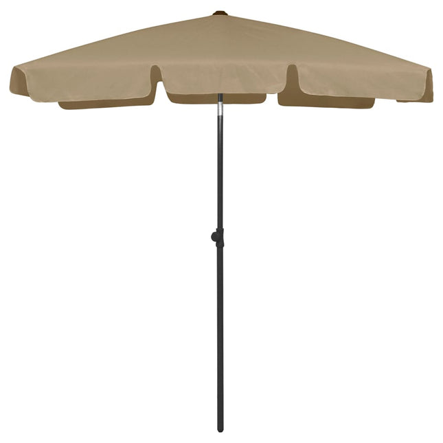 Strandparasol 180 x 120 cm Taupe