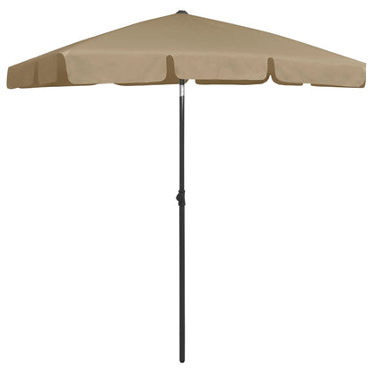 Strandparasol 180 x 120 cm Taupe