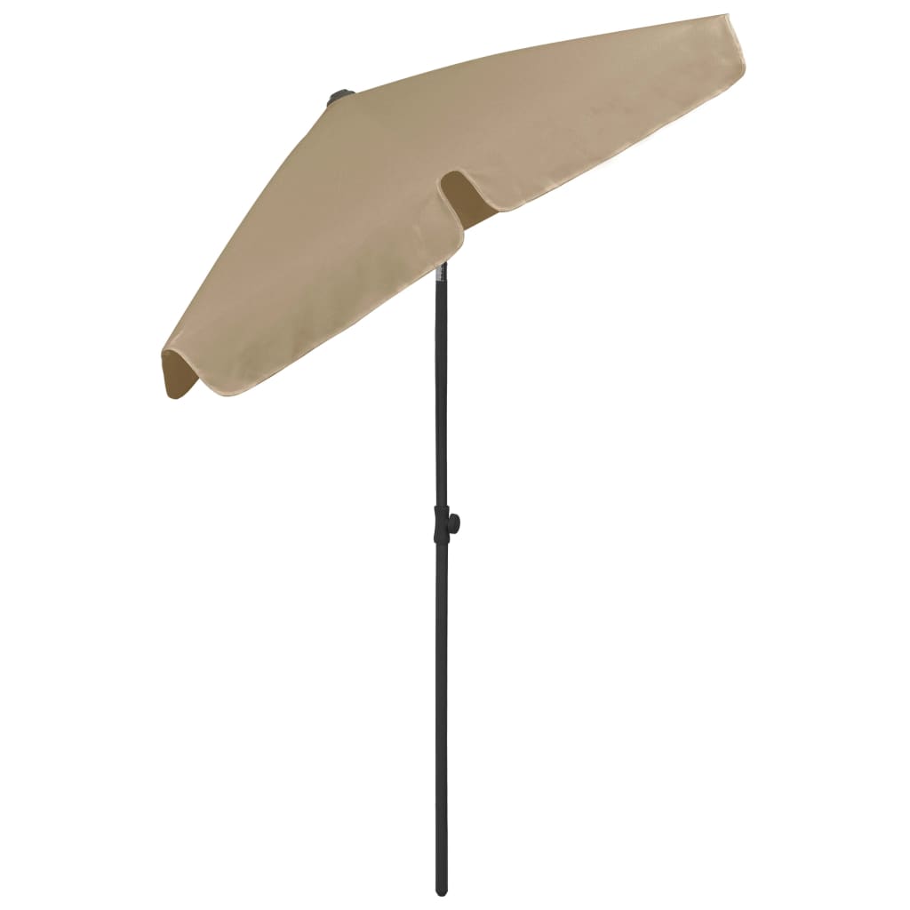 Strandparasol 180 x 120 cm Taupe
