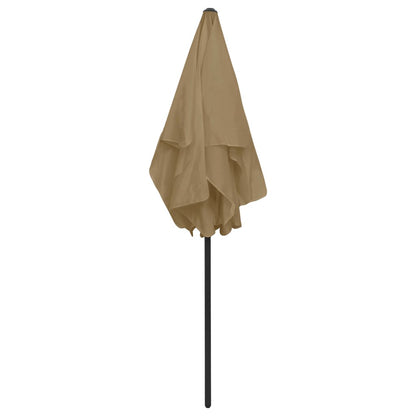 Strandparasol 180 x 120 cm Taupe