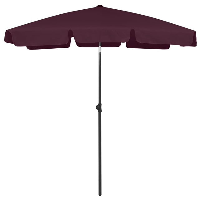 Strandparasol 180 x 120 cm Bordeauxrood