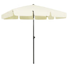 Strandparasol Zandgeel 200 x 125 cm sand yellow