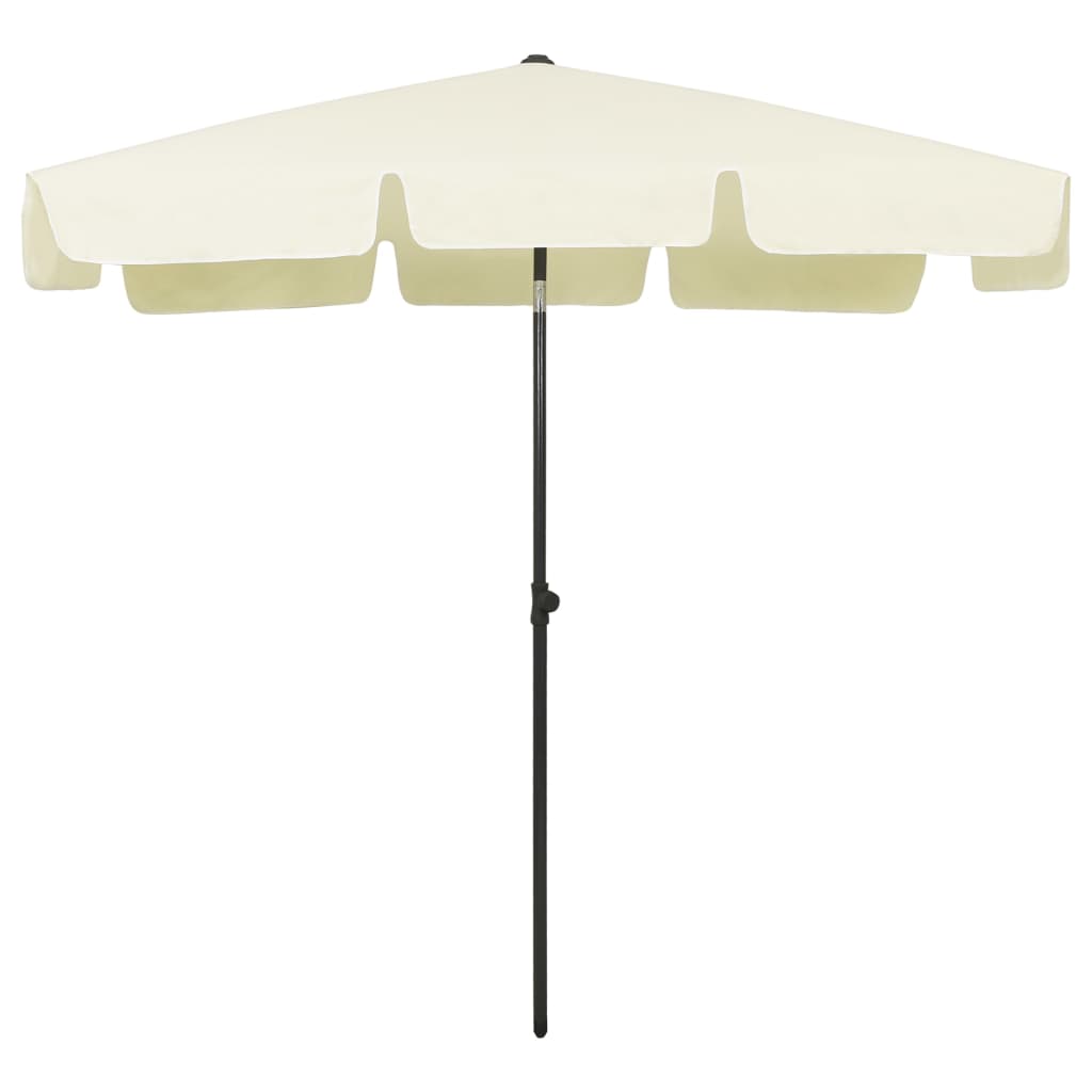 Strandparasol Zandgeel 200 x 125 cm sand yellow