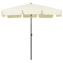 Strandparasol Zandgeel 200 x 125 cm sand yellow
