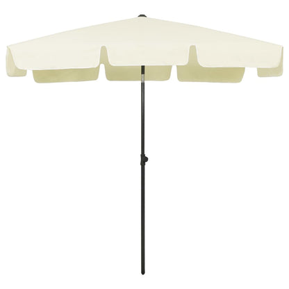 Strandparasol Zandgeel 200 x 125 cm sand yellow